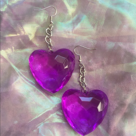 Heartbreaker Crystal Earrings - Picture 3 of 5